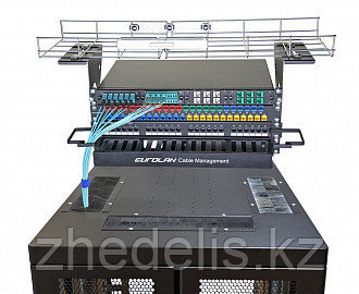19" шкаф Eurolan, 47U 800 × 1000 мм передняя дверь стеклянная