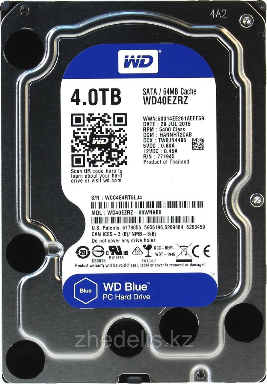 Жёсткий диск WD Blue™ WD40EZRZ 4ТБ 3,5" 5400RPM 64МB (SATA-III)